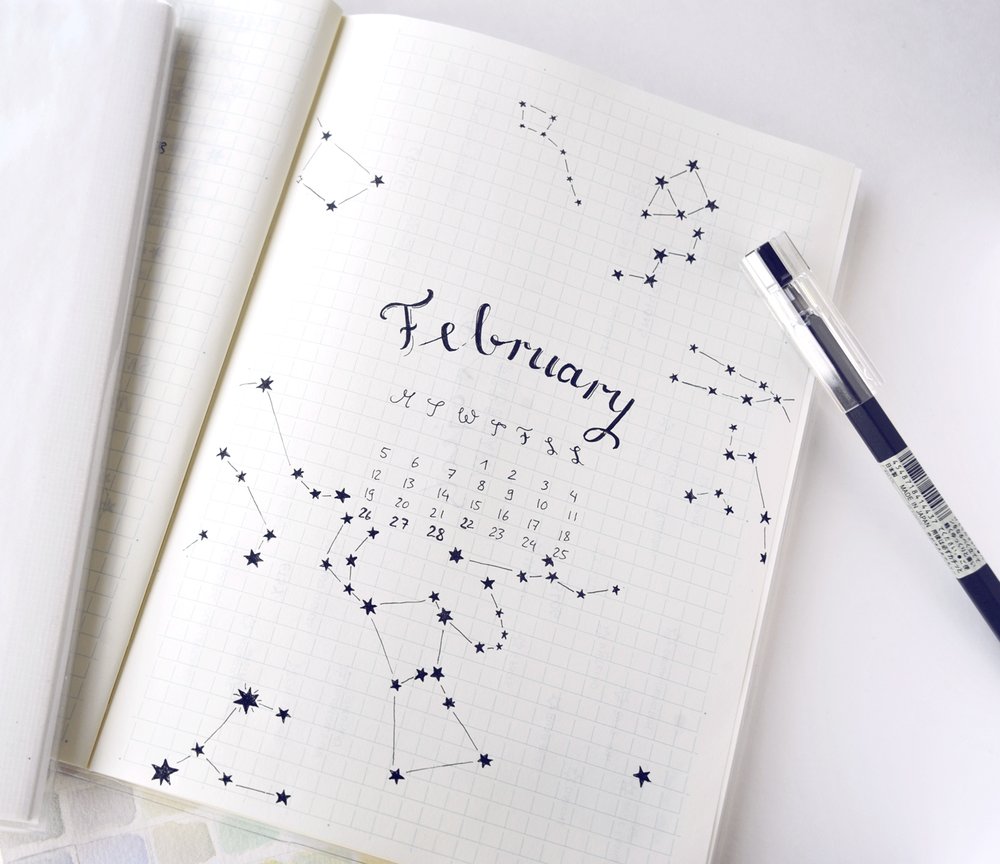 Simple Bullet Journal Ideas Blog Editorial Calendar Budget Tracker Evydraws