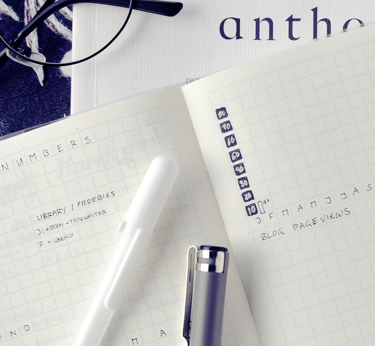 A New Journey: Blog & Income Report for January 2018 - How I earned 221$ in passive income last month with my small blog (and without a niche!) I track my blog's progress in a minimalist bullet journal. I'm not a professional blogger, but I've been self-employed for nearly five years and hope to build a side-income in my spare time via my blog and connected digital products, affiliate marketing, and the occasional ad income. If you're a small blogger yourself, I hope my journey to (hopefully!) 1000$ of passive income each month can inspire you. January income report and pageviews as well as social media stats below!