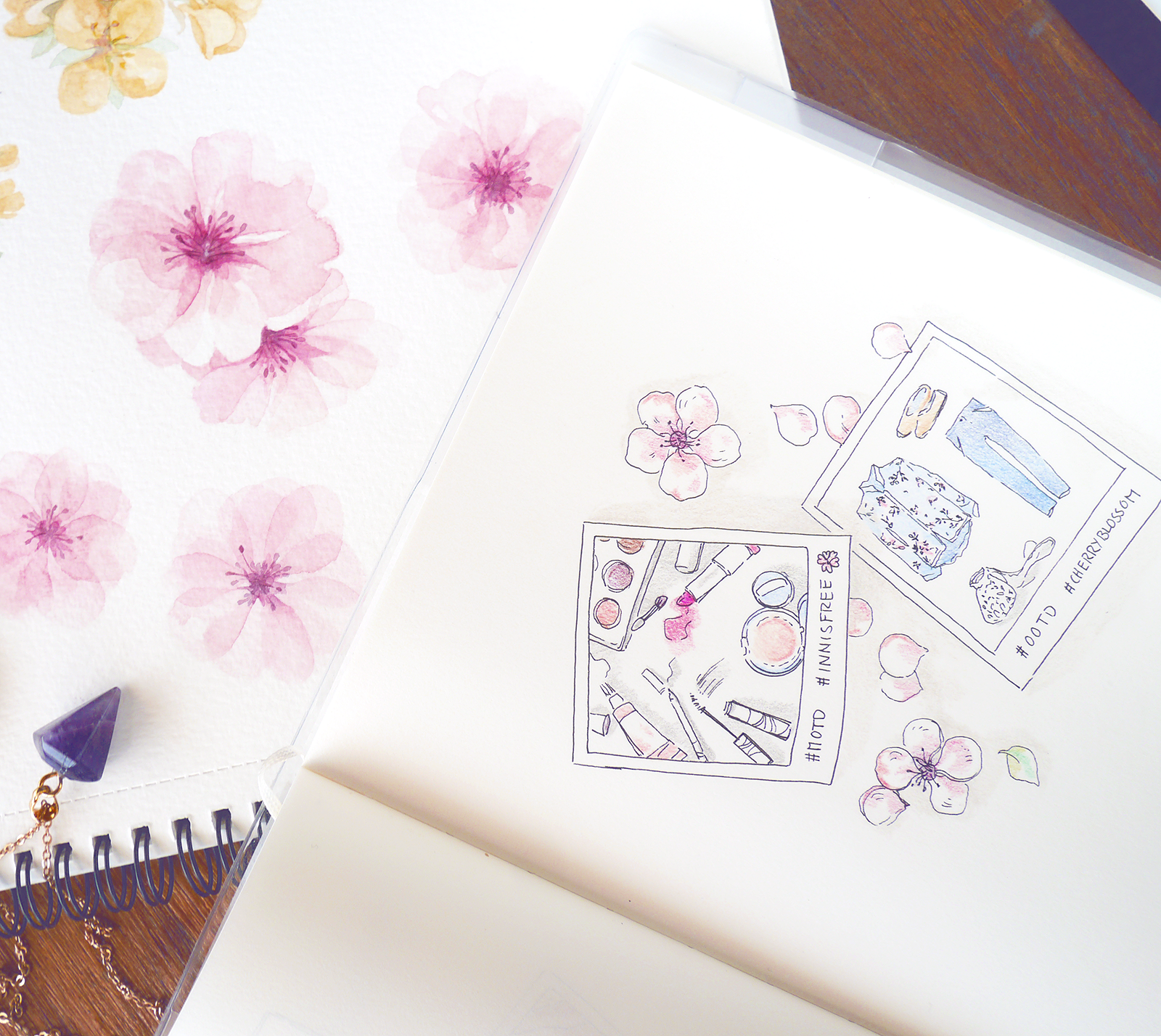 colorful doodles sketchbook - Blossom Girl 1