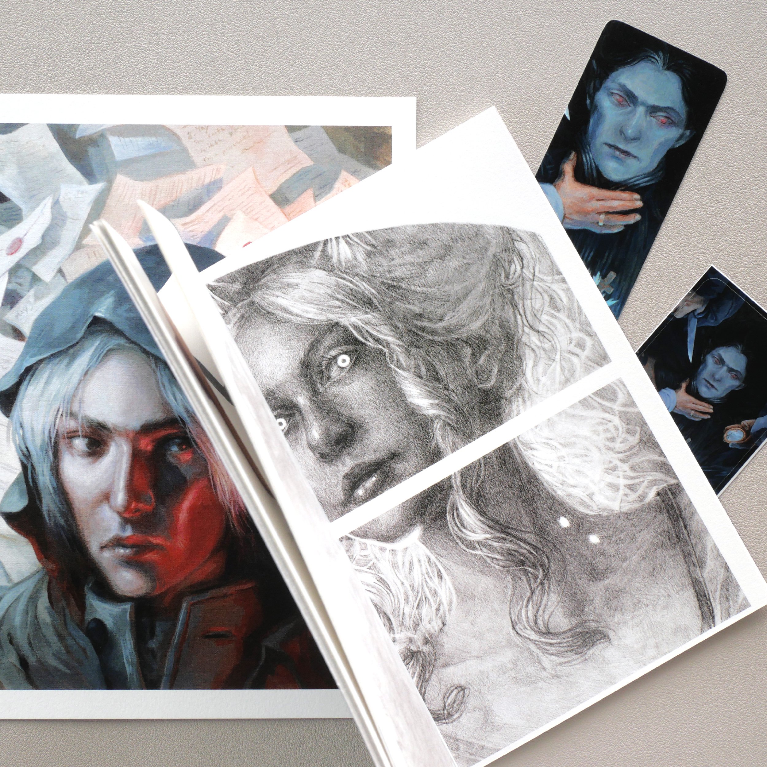 Dracula art zine, illustrations inspired by Bram Stoker's 