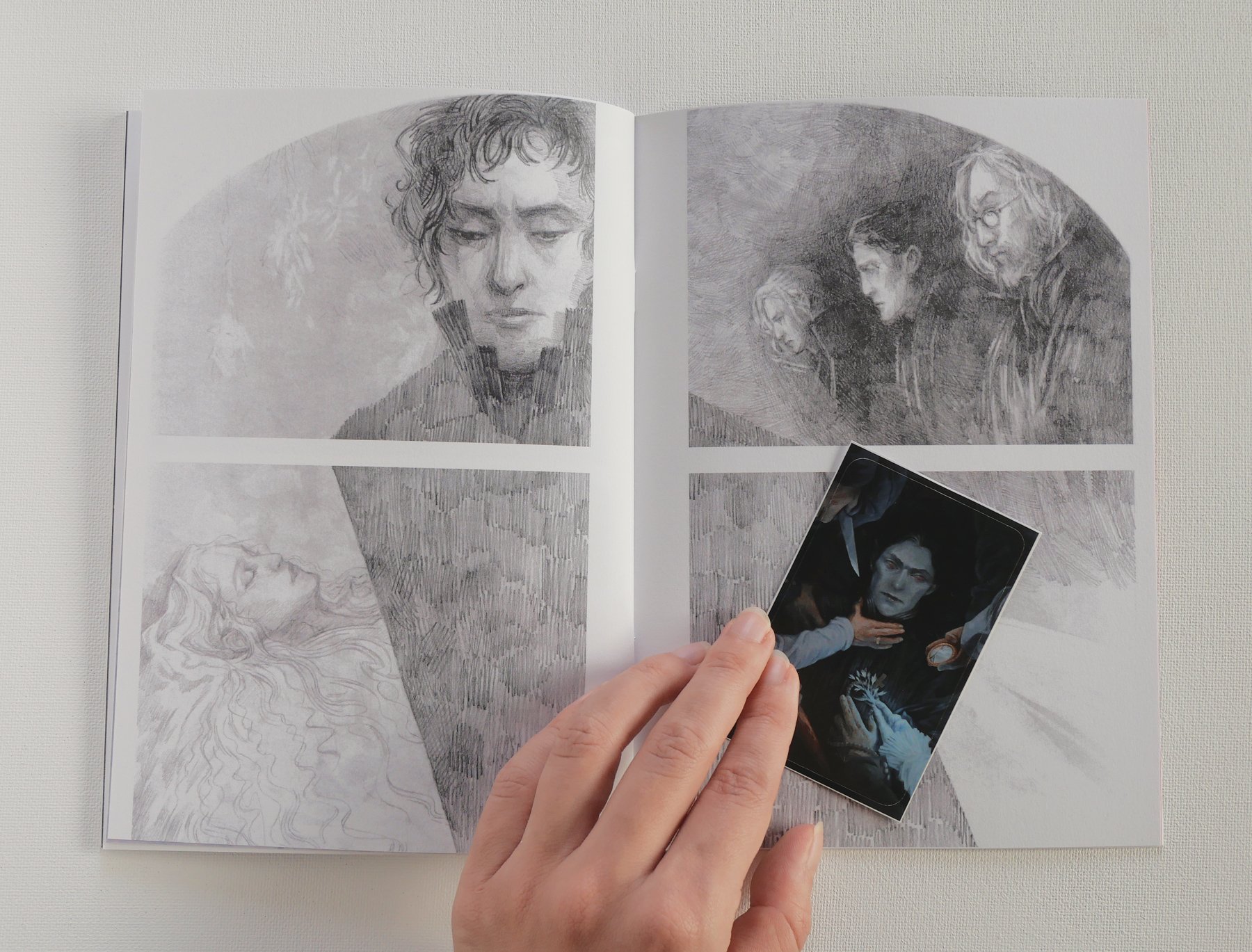 Dracula art zine, illustrations inspired by Bram Stoker's 