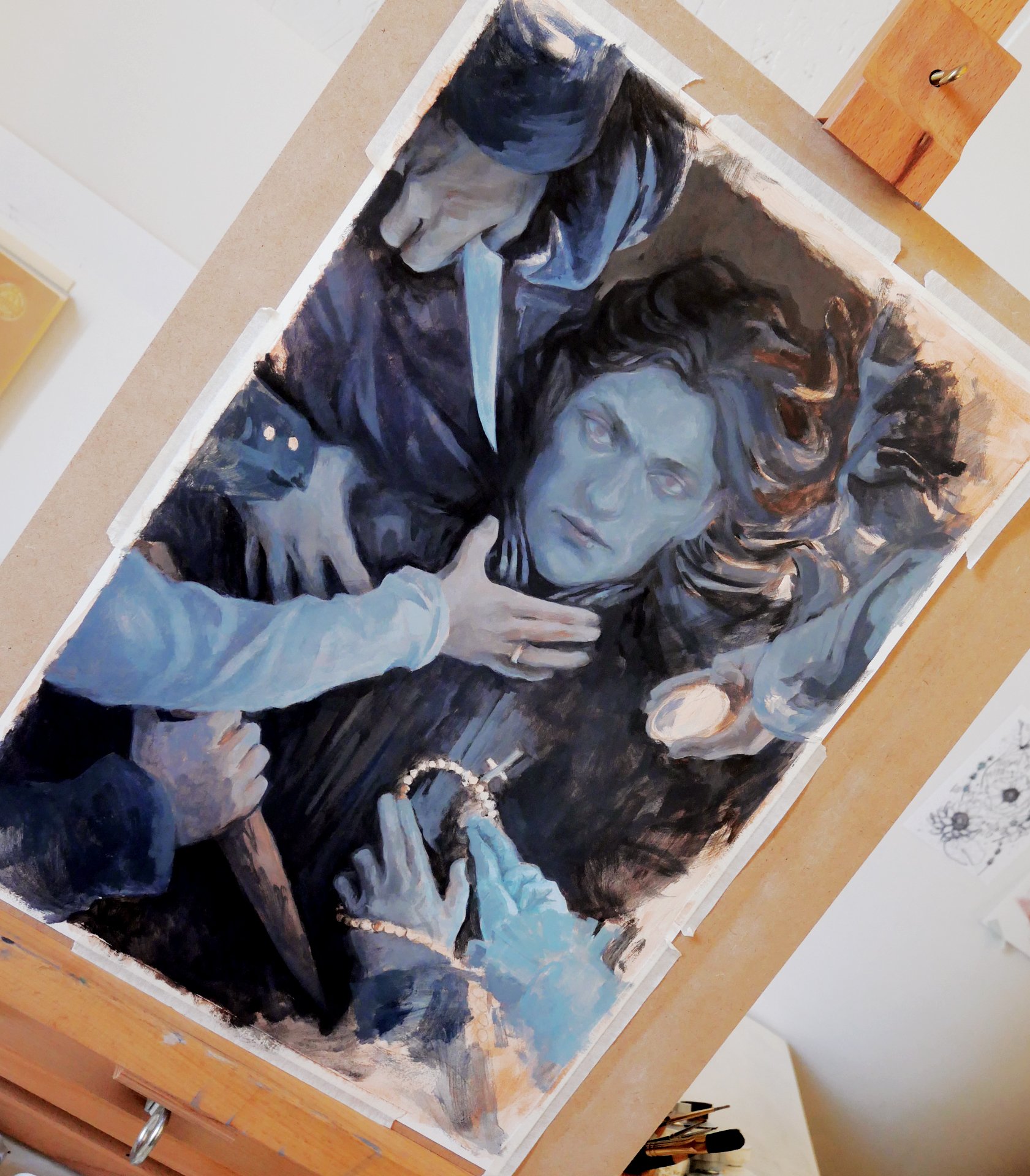 Dracula Art Zine - an illustrated zine by Evelyne Park to