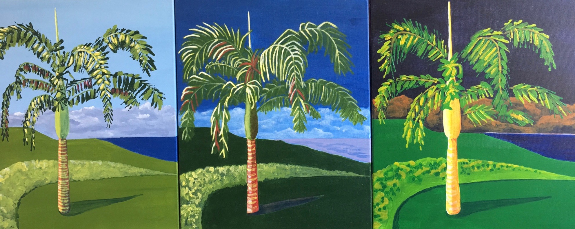 Palm Tree| triptych 20%22x16%22 acrylic on canvas.jpeg