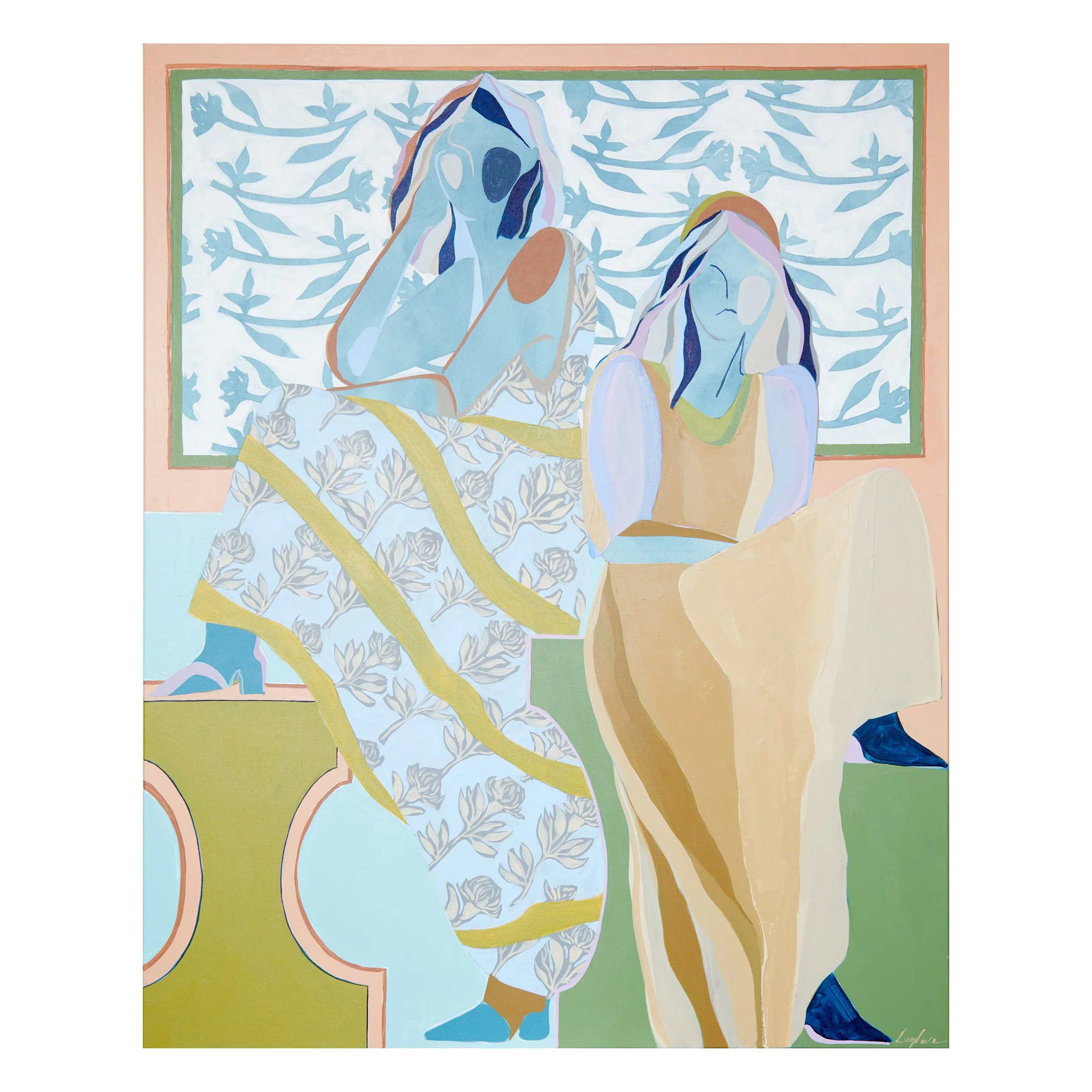 They Build Each Other Up, white 48x60, $3,500.jpg