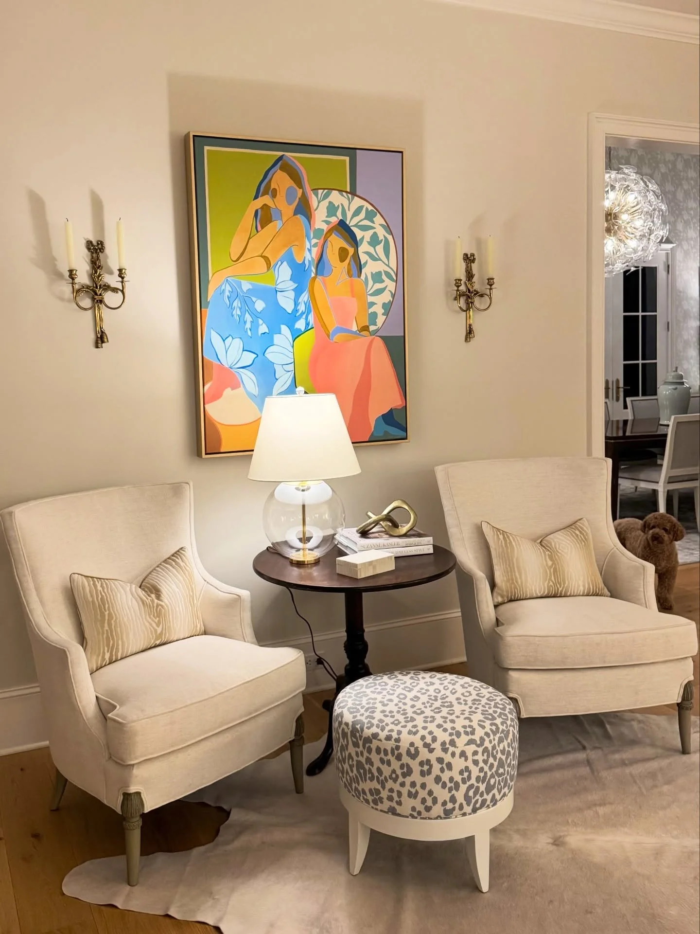 Testimonial time! 
&ldquo;I absolutely love this commissioned piece of our two daughters&mdash;it makes me smile every single morning as I walk by. Lizzy was such a joy to work with&mdash;kind, easy, and incredibly talented. She captured each of the 