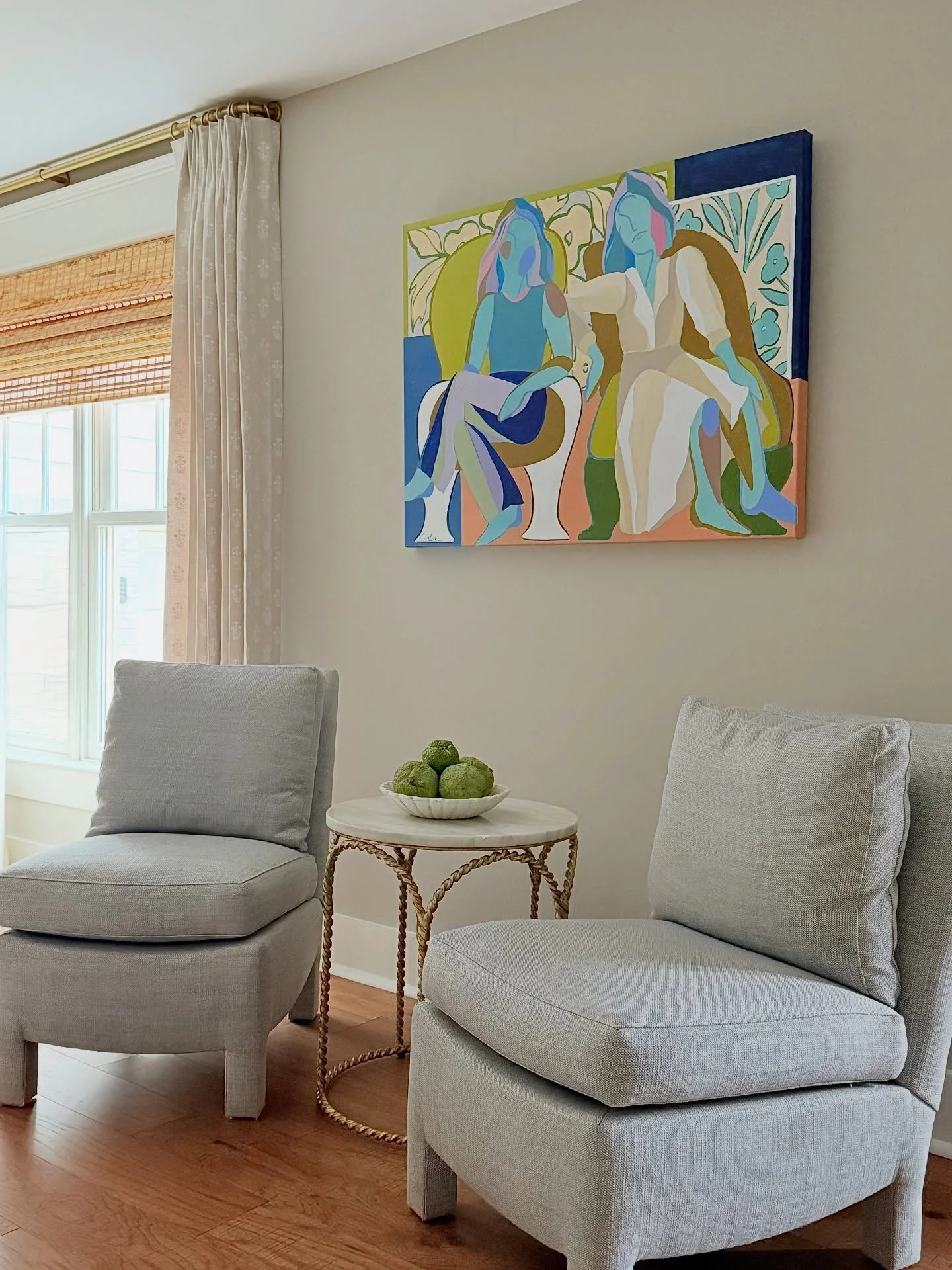 A converstation starter ✌️

#figurativepainting #originalart #femalepainting #artforyourhome #colourlovers