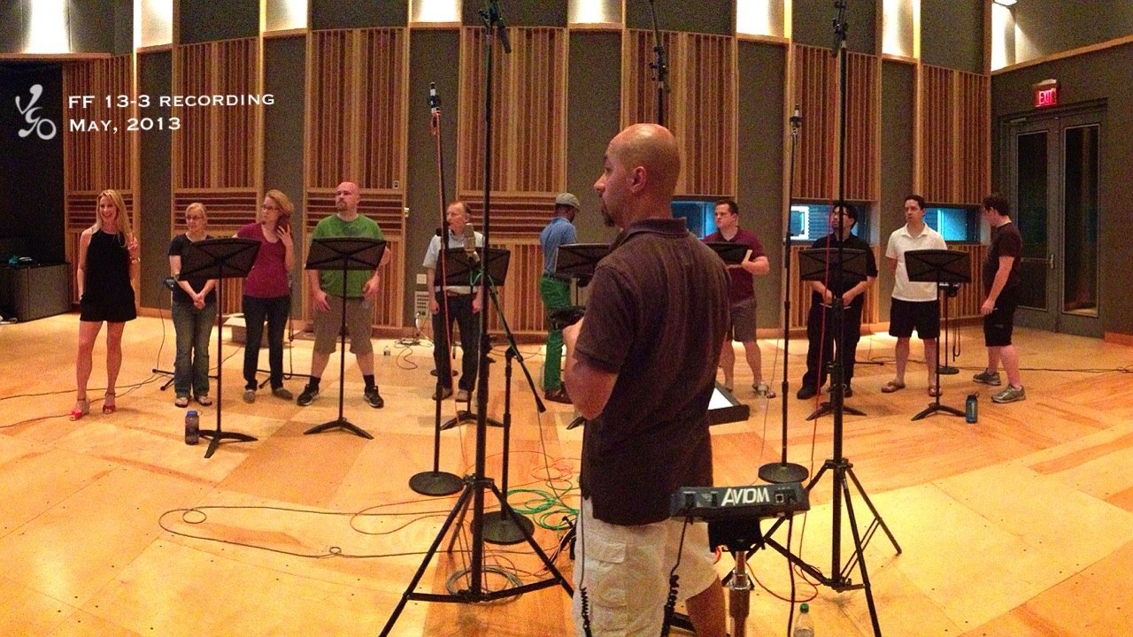  At WGBH's Frasier Studio for Final Fantasy XIII: Lightning Returns recording session. 
