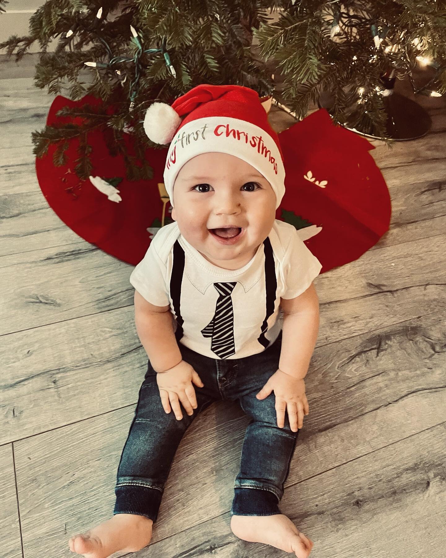 I&rsquo;m a little late posting but look at my little man in his Christmas best 💛