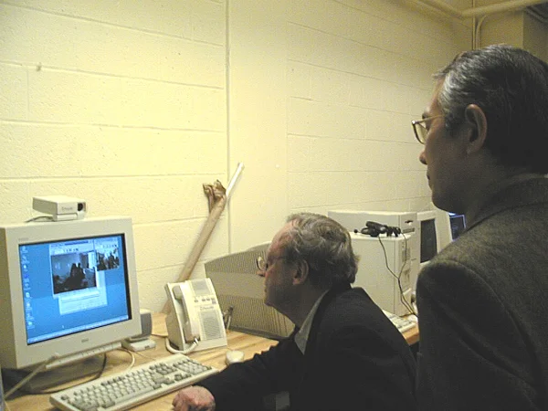 Mr. Masanori Nagashima and former Dean Bill Mitchell at MIT. Image: Massachusetts Institute of Technology.