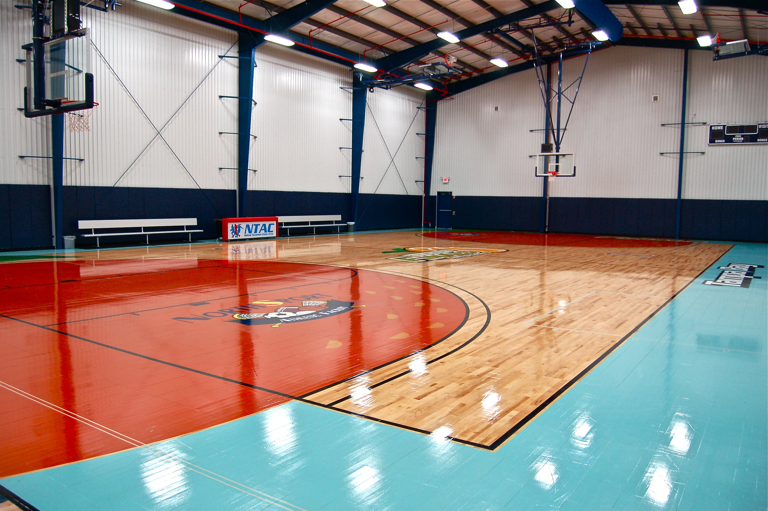 basketball court view