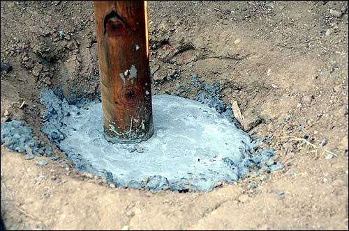 The new end posts are in