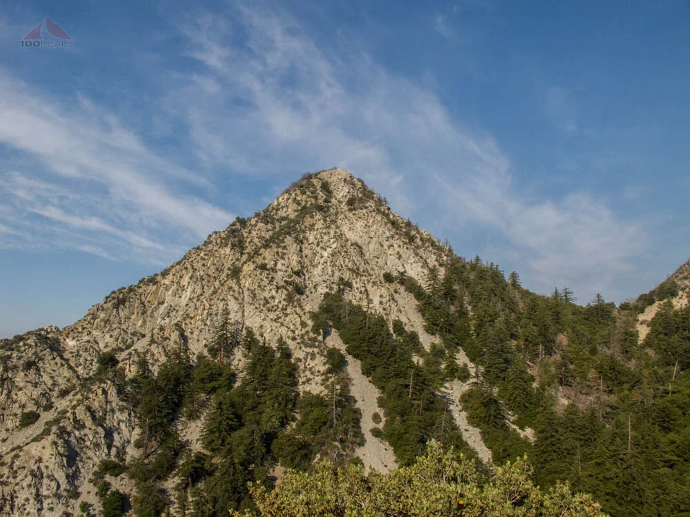 San Gabriel Peak, Mount Disappointment, Mount Deception, Mount Markham and Mount Lowe