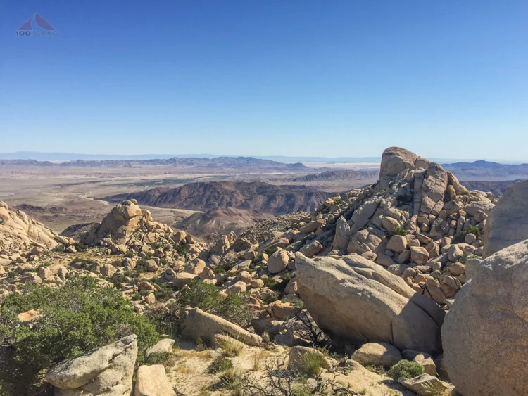 Peak 3339 - Peak 71 - A rocky peak at the edge of the desert