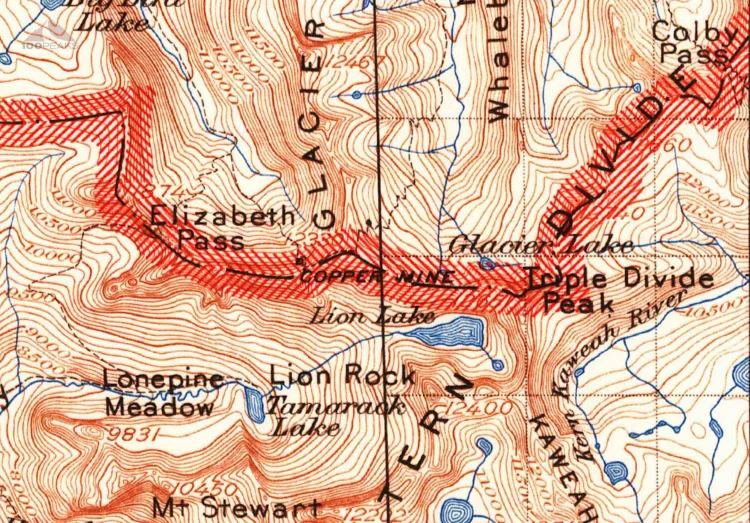 Solving a 1906 Mystery - Is Elizabeth Pass misplaced on maps?