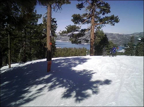The lake view and open runs
