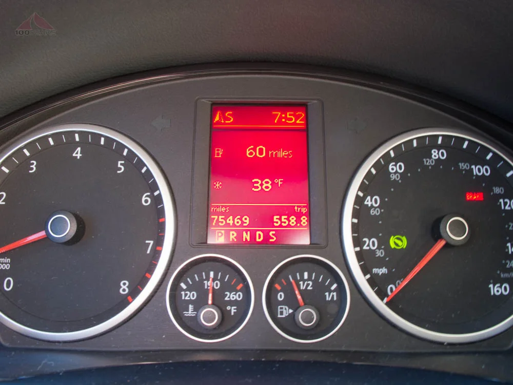 It was pretty cold at the trailhead