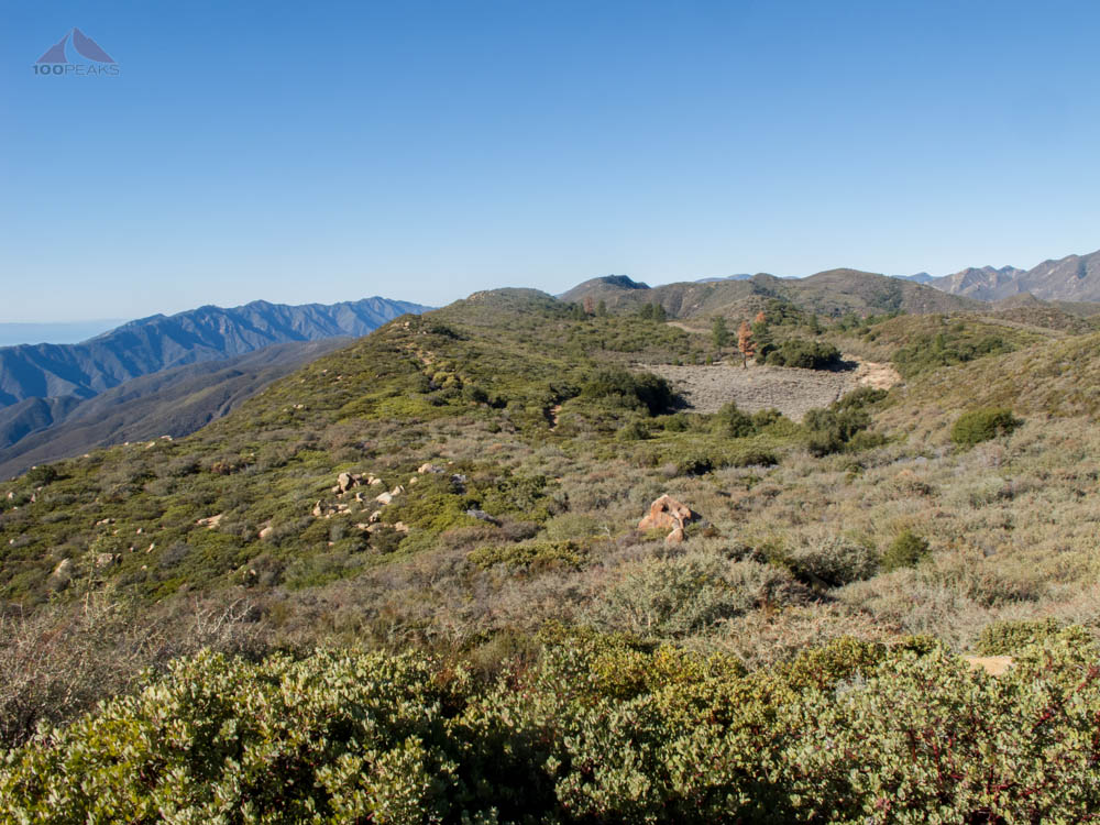 The first basin on Dry Lakes Ridge