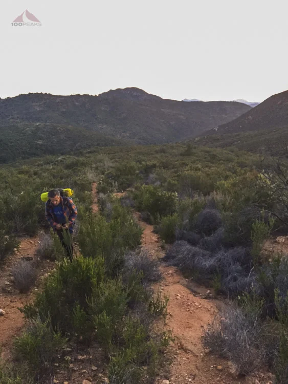 DigDoug heading up the trail