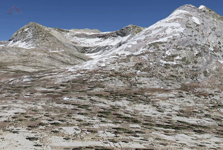 Crown Basin from Google Earth