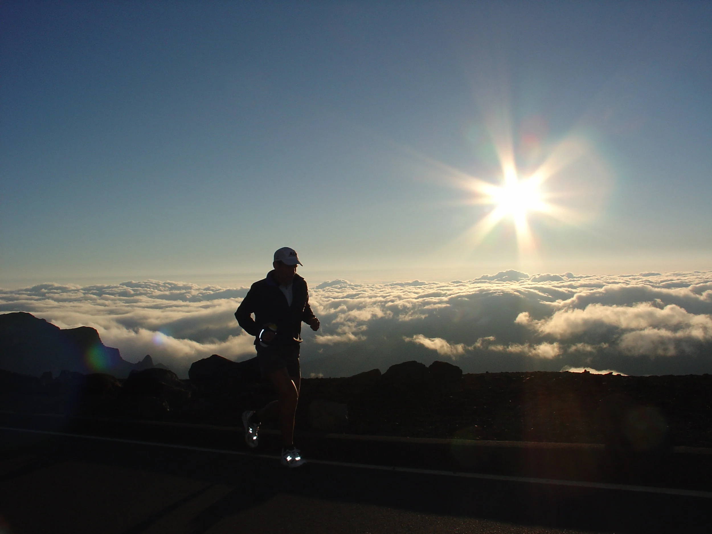 Mike Trevino above the clouds