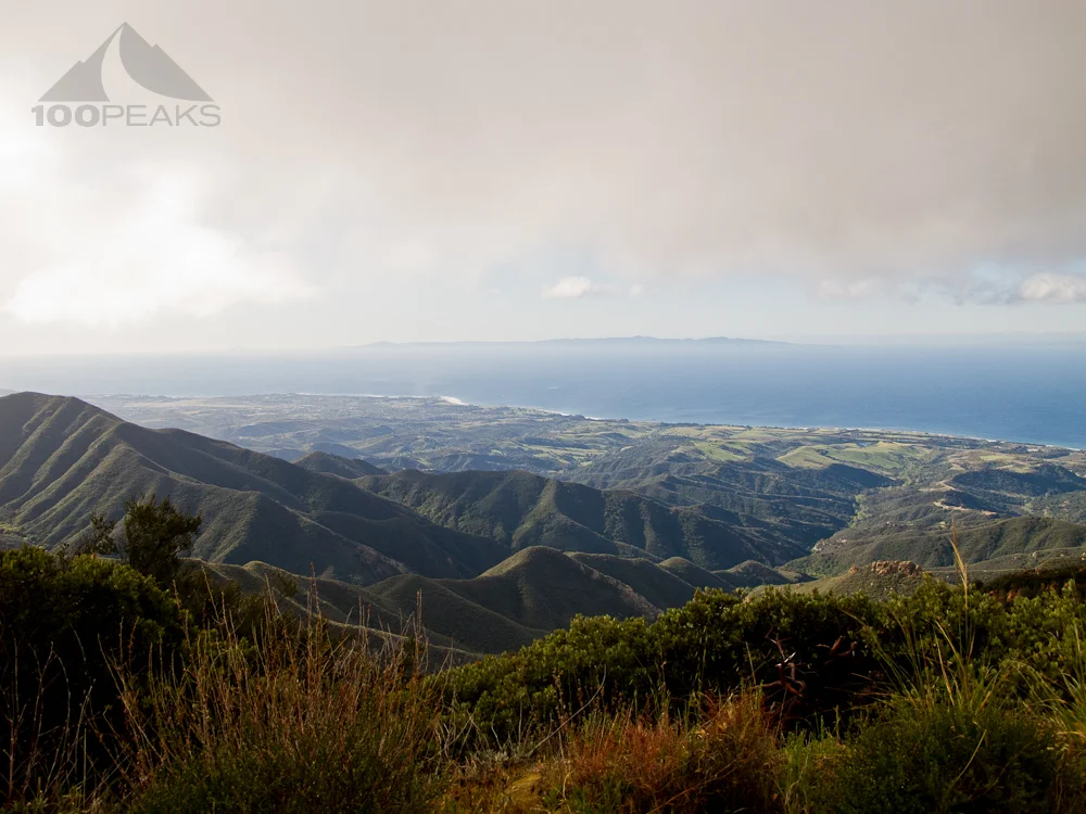 View of the Santa Barbara Coast from West Camino Cielo
