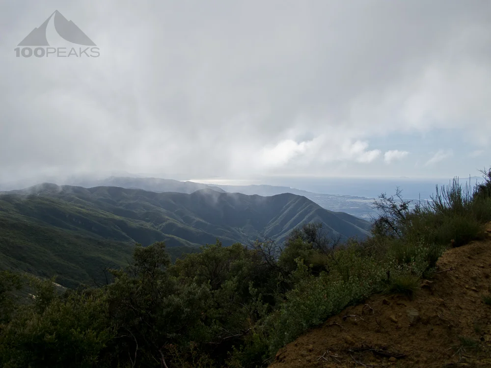 Looking East along the Santa Barbara Coast from West Camino Cielo