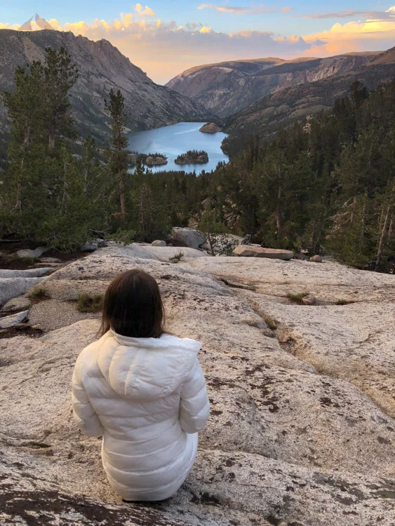 Enjoying the view of South Lake