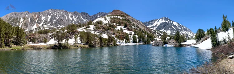The northern arm of Long Lake with Cloudripper peeking out from behind Chocolate Peak