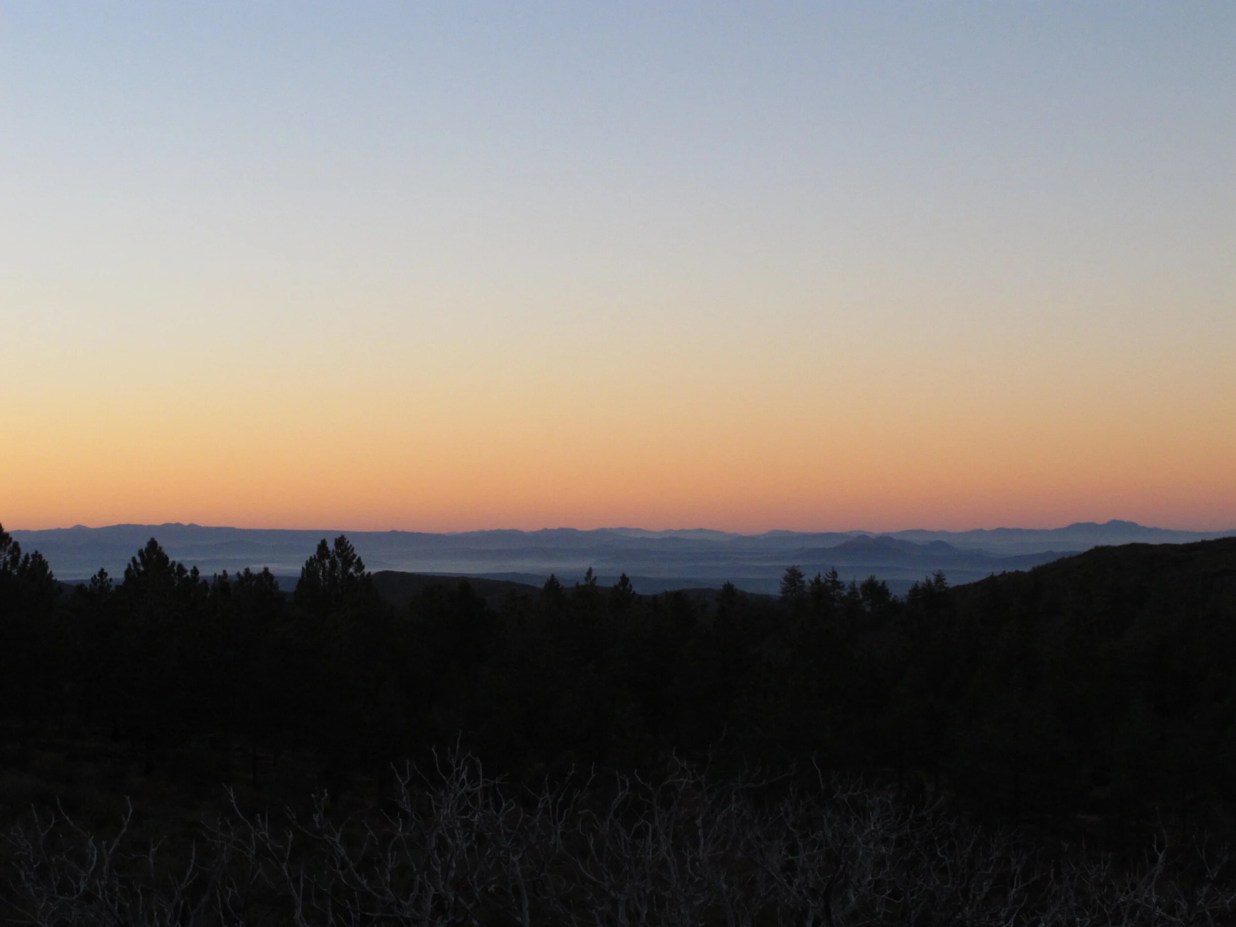Sunrise to the south