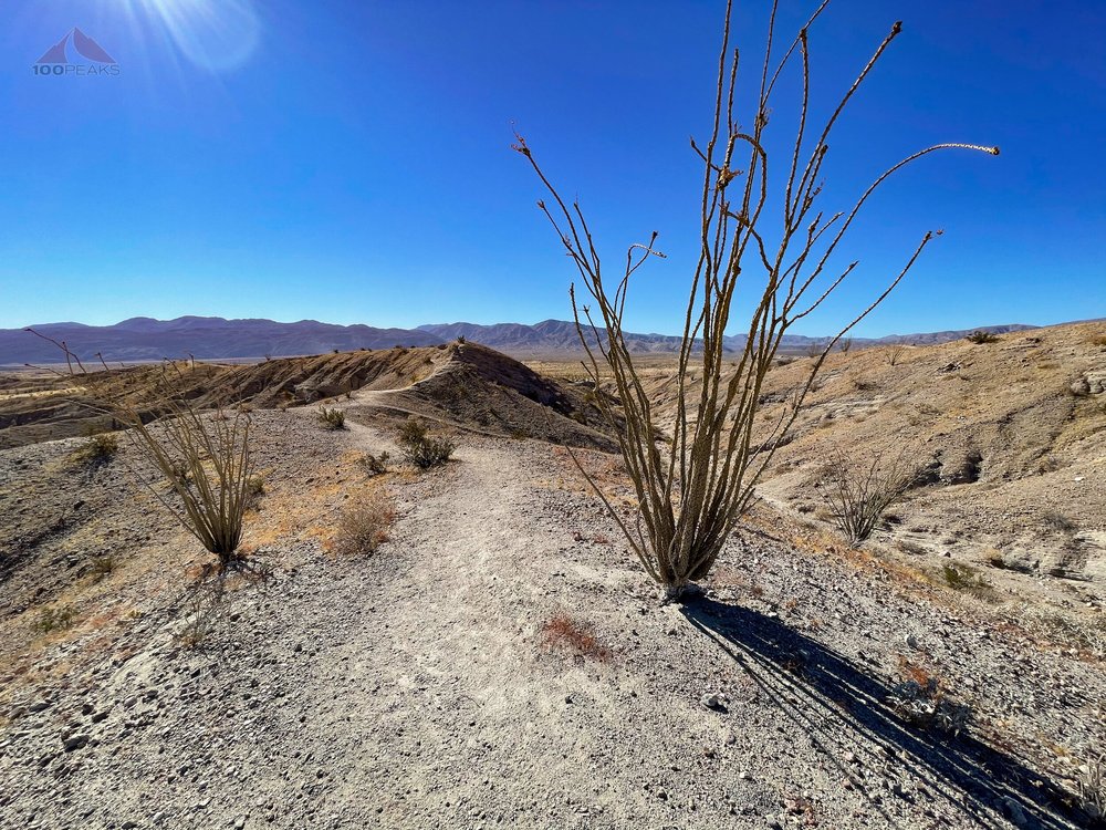 Peak 83 Borrego Mountain West Butte A Quick Ridgeline Trail To A View Of The Badlands 100 Peaks