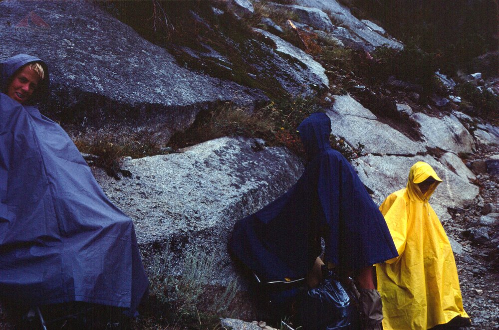 Taking a break under Colby Pass