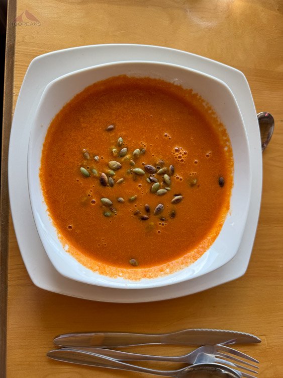 Tomato Soup with Sunflower Seeds
