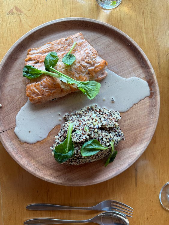 Salmon with quinoa