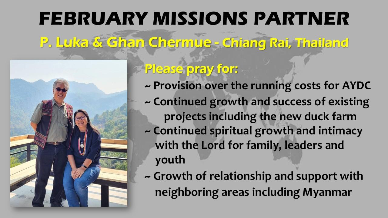 Monthly Missions Partner: Pastor Luka &amp; Ghan