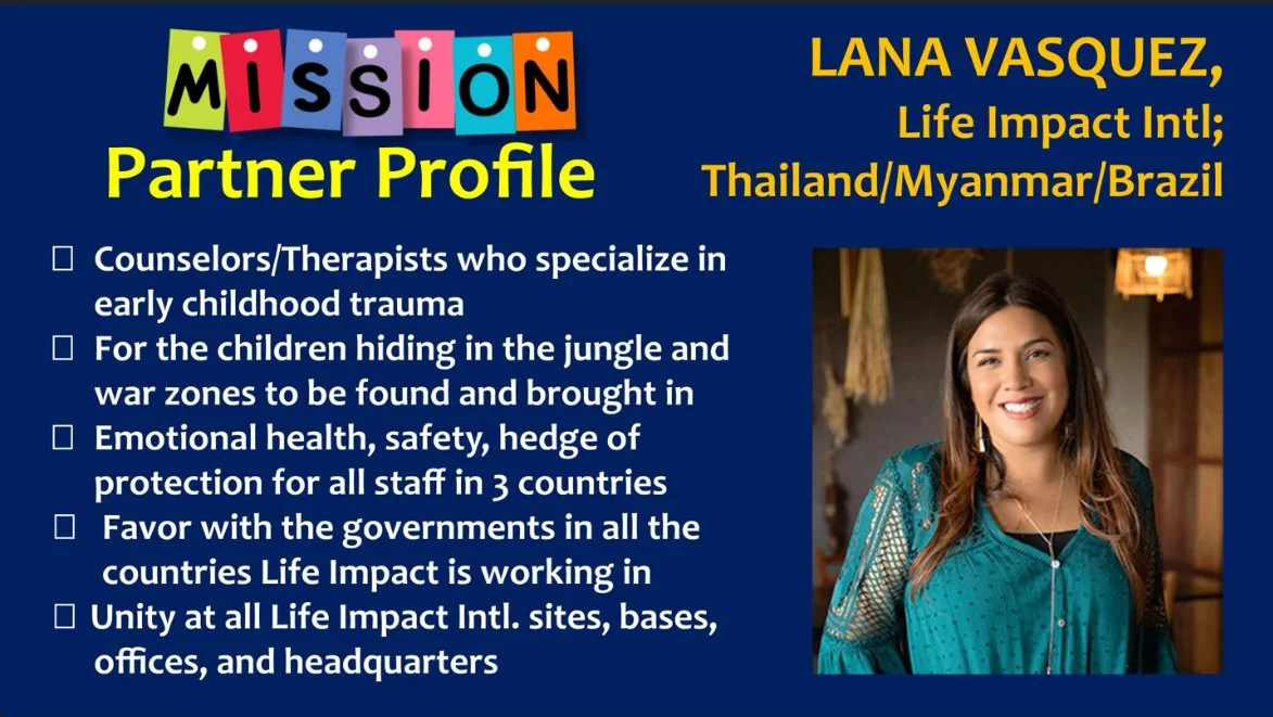 Monthly Missions Partner: Lana Vasquez