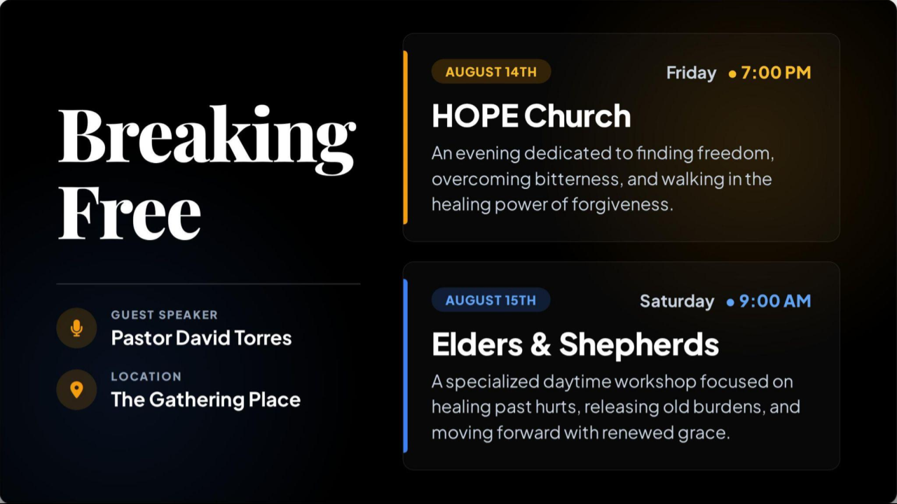 Breaking Free Conference