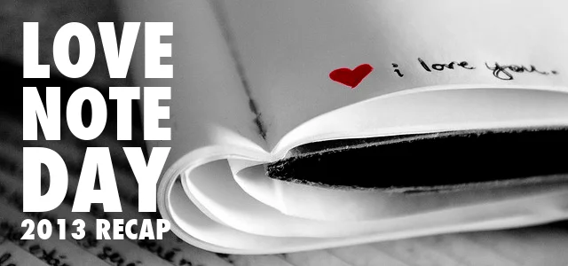 National Love Note Day 2013