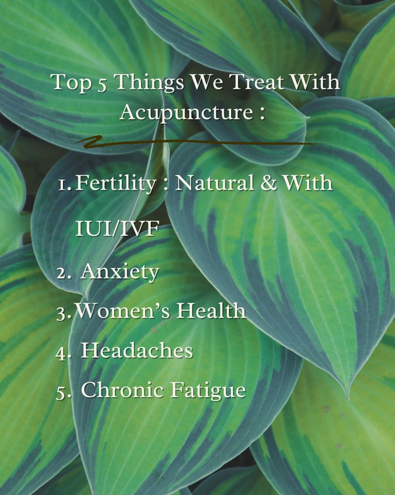We can really help improve most things with Acupuncture, but here are the top five complaints I see in my practice. 

#acupuncture #roseville