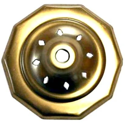 O10VCAP 10 Sided Vented Brass Vase Caps With diamond vented. Side length: 1"(25mm)