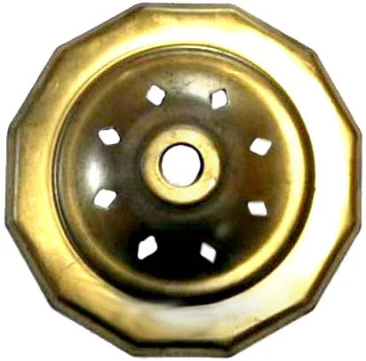 O12VCAP 12 Sided Vented Brass Vase Caps With diamond vented. Side length: 3/4"(19mm)