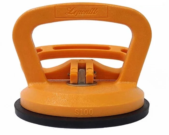 GS100 Leponitt Single Suction Lifter Lifting Capac.: 25KGS; Cup Dia.: 118mmφ Plastic body/ Horizontal lifting applications/ Ideal for lifting computer floor tiles, etc.