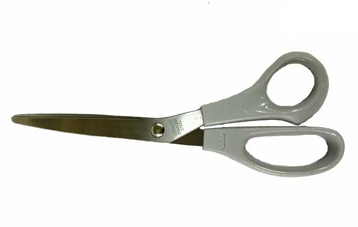 SL-204 Leponitt Pattern Scissors for Lead Work Space 1.8mm for cutting pattern. Grey plastic handle. Sharpened, stainless steel blades hold an edge longer. Excellent quality, each unit on one triangle bag.