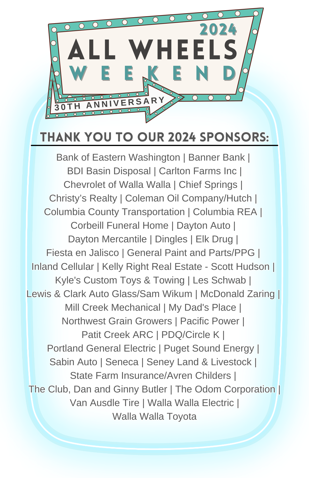 Sponsors — ALL WHEELS WEEKEND