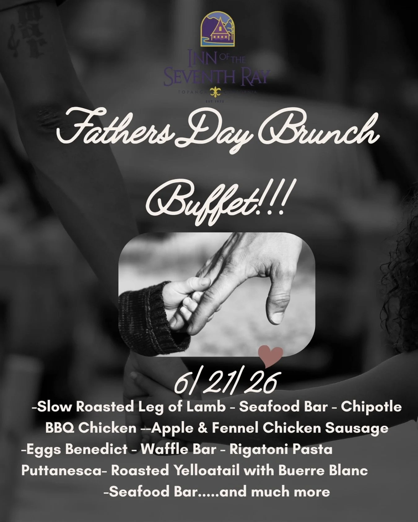 Join us this Father&rsquo;s Day for our special Father&rsquo;s Day Brunch Buffet on Sunday, June 21st from 9:00 AM to 2:30 PM.

We&rsquo;re taking our already famous buffet and making it even bigger with even more delicious offerings including roaste