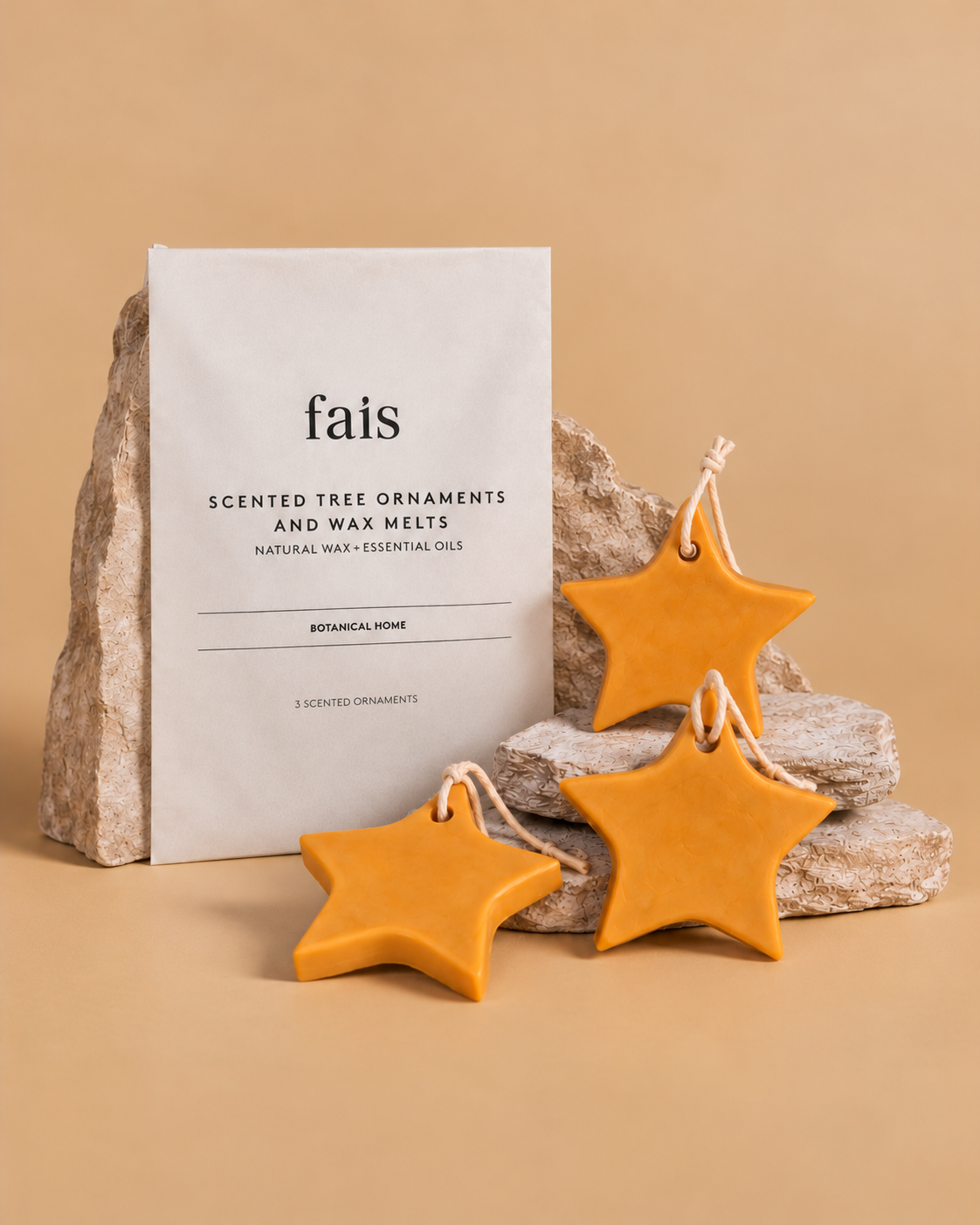 Warm Spice Scented Tree Ornaments & Wax Melts – Set of 3