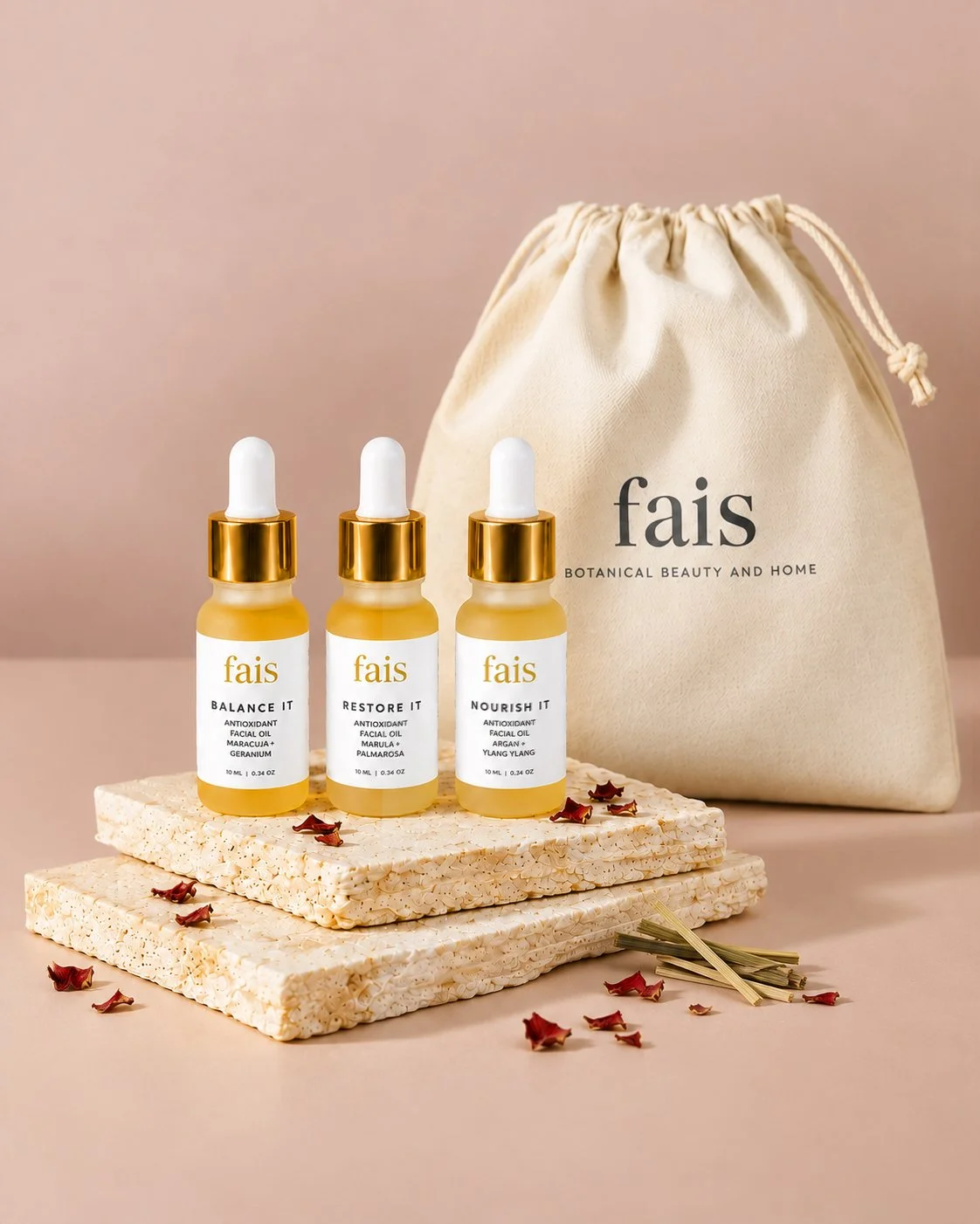 Antioxidant Facial Oils Discovery Set – Balance It, Nourish It & Restore It