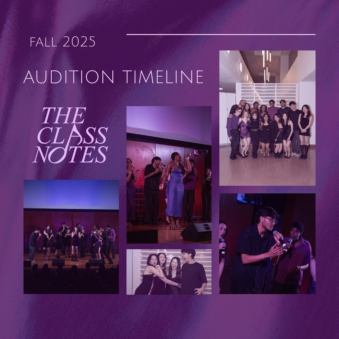FALL 2025 AUDITIONS ARE HERE! Stop by RPCC this week to audition for the Cornell Class Notes this semester 💜💜 Simply prepare a verse and chorus from any song you feel best showcases your vocal abilities. Don't hesitate to fill out the interest form