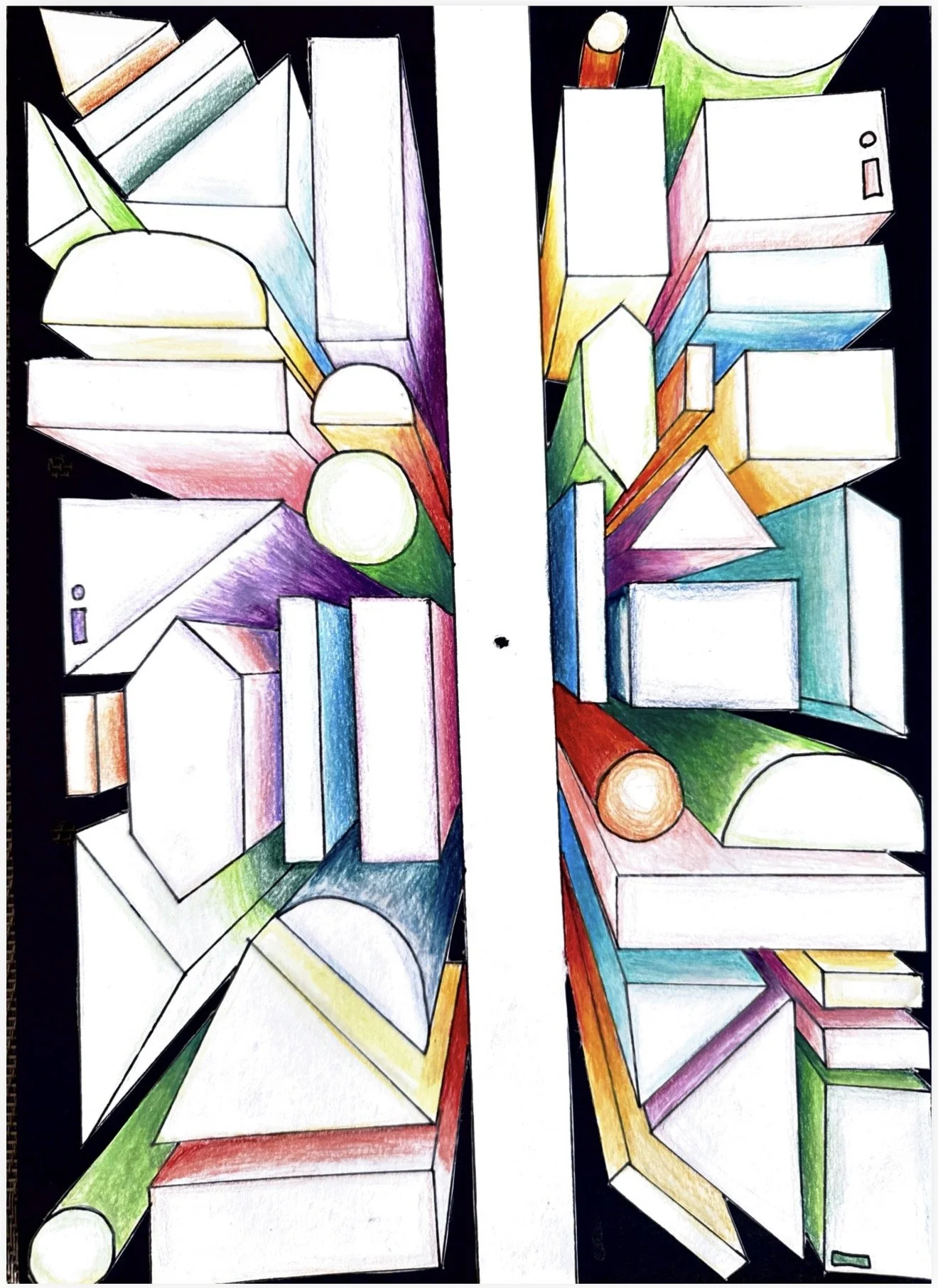 Die geometrische Stadt in Perspektive