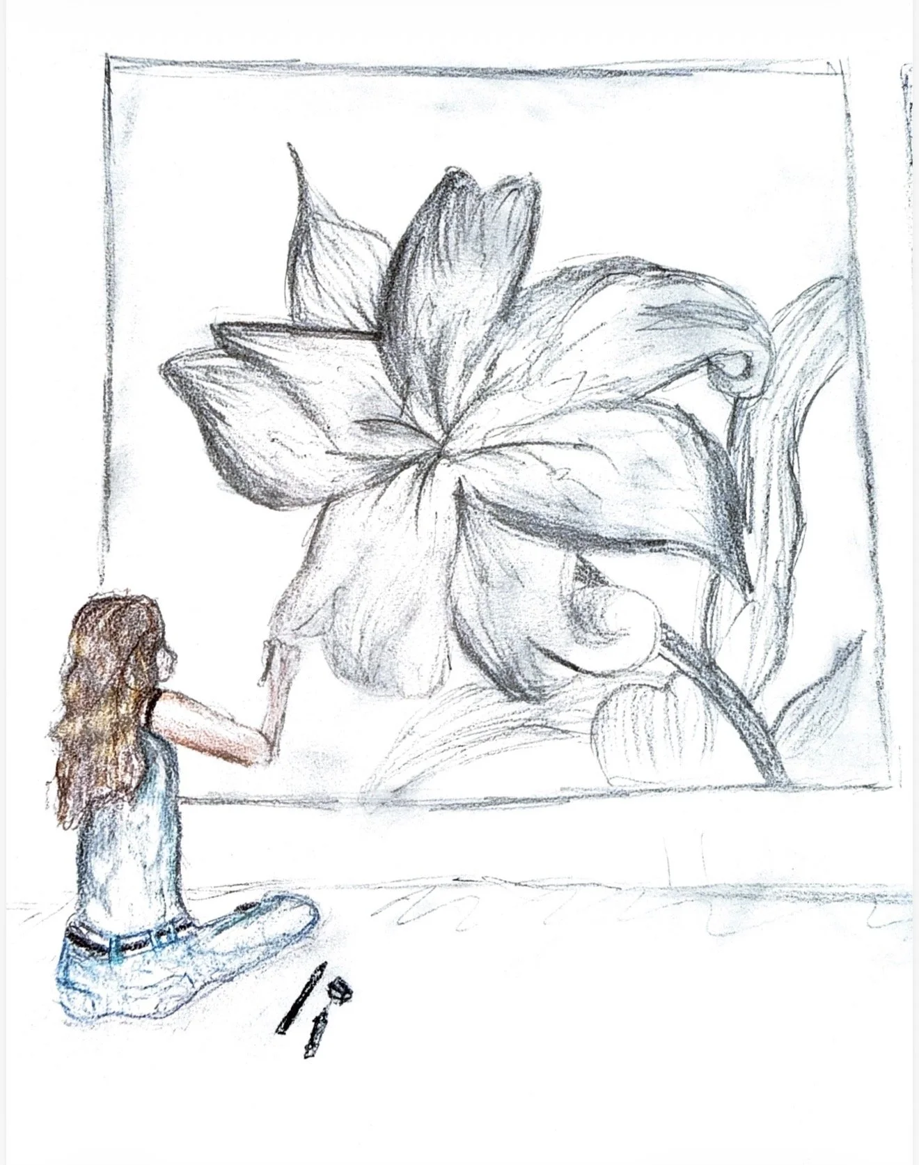 Die Blumenmalerin