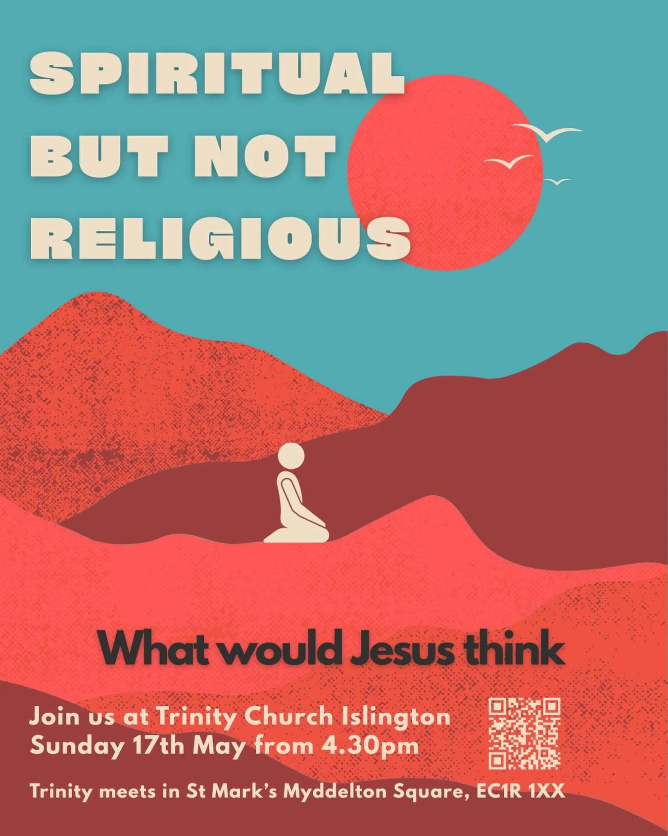 Over the past 20-30 years there been a growth in people who consider themselves spiritual but not religious. Maybe you&rsquo;d say that of yourself. But what would Jesus make of that?

At Trinity on Sunday 17th May we&rsquo;re going to spend sometime
